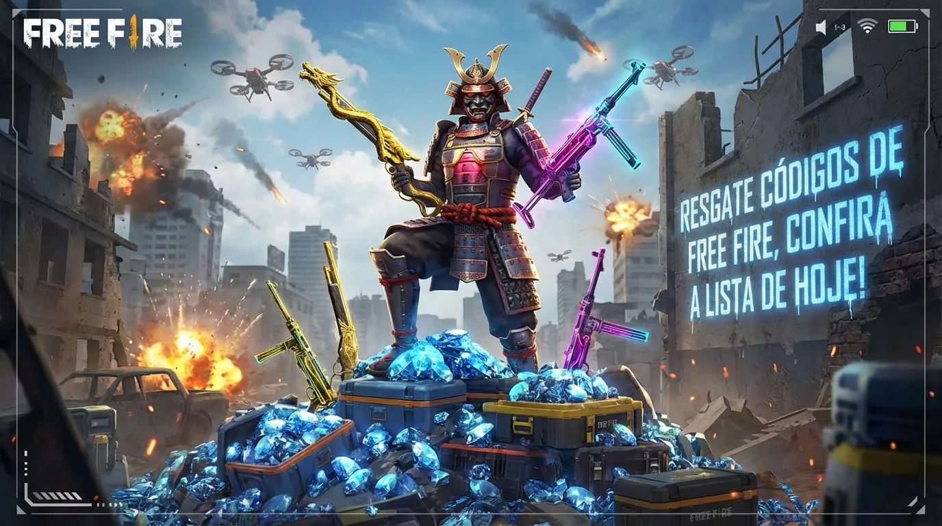 Códigos Free Fire (Codiguin FF) de 23 de janeiro de 2026: Resgate Agora!