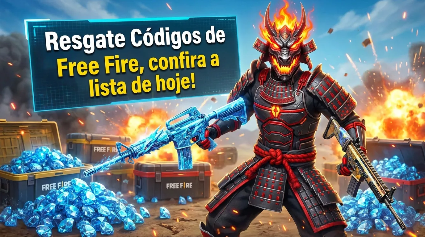 Códigos Free Fire (Codiguin FF) de 01/02/2026: Resgate Skins e Diamantes Grátis!