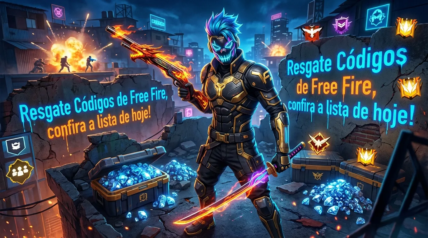 CODIGUIN FF: Códigos de Free Fire para Resgatar Hoje, 22 de Janeiro de 2026